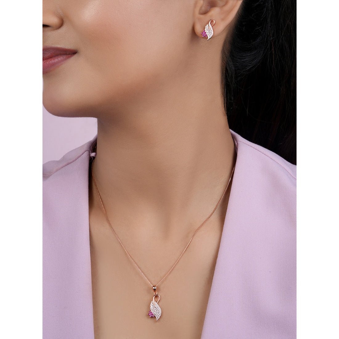 Peacock Sterling Silver Jewellery Set - Image 2